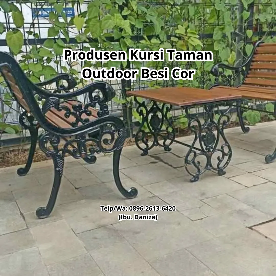 Kursi Taman Outdoor Besi Cor Bebandem Kab. Karangasem Bali