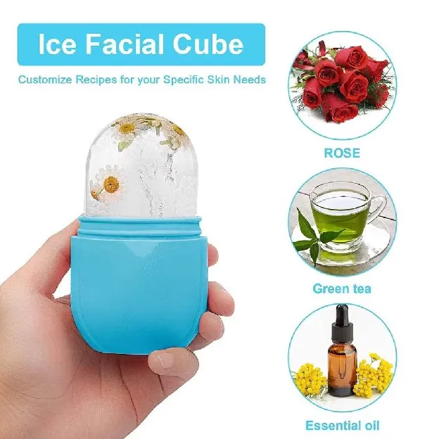 Ice Facial Massager dan Ice Facial Roller Wajah food grade untuk Kulit Lebih Kencang dan Kencang