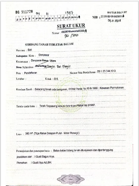 Dijual 3,8 are, Jl. Gadung Belakang RSU PURI RAHARDJA Dangin Puri Kangin Denpasar