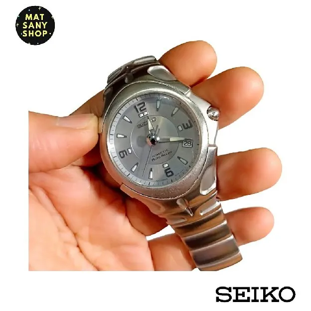 Jam Tangan Seiko Kinetic Auto Relay SMA011 Stainless Steel Vintage