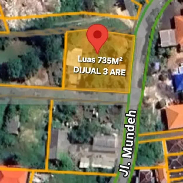 Dijual 3 are, Jl. Mundeh Gubug Sari Barat SMPN 5 Kutuh Kuta Selatan