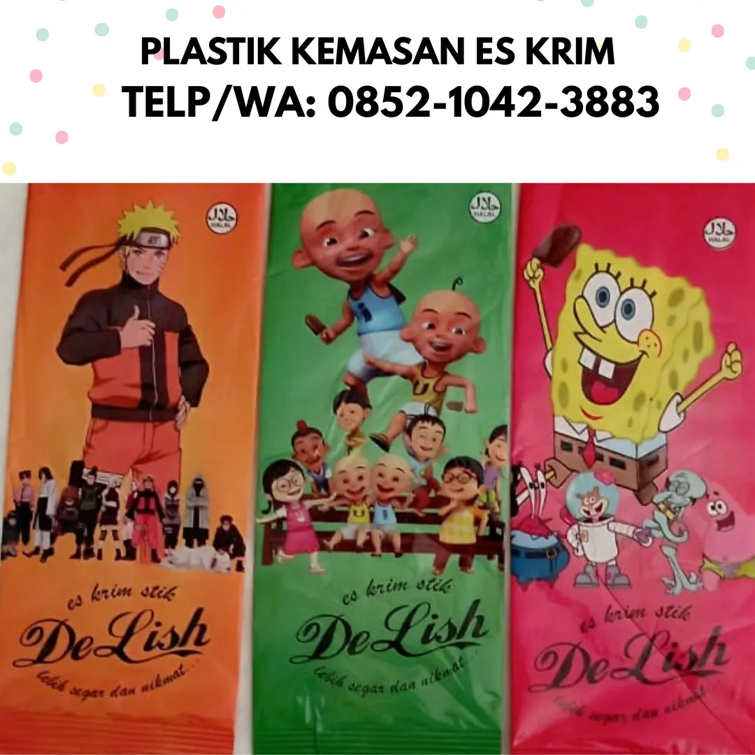 Pabrik Bungkus Plastik Kemasan Es krim EsKrim
