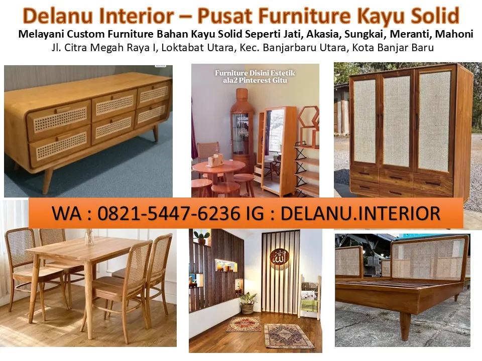 Jual Rak Kayu Jati di Martapura by Delanu Interior