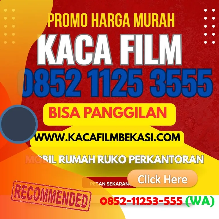 pasang kaca film bekasi Hitam Riben Termurah
