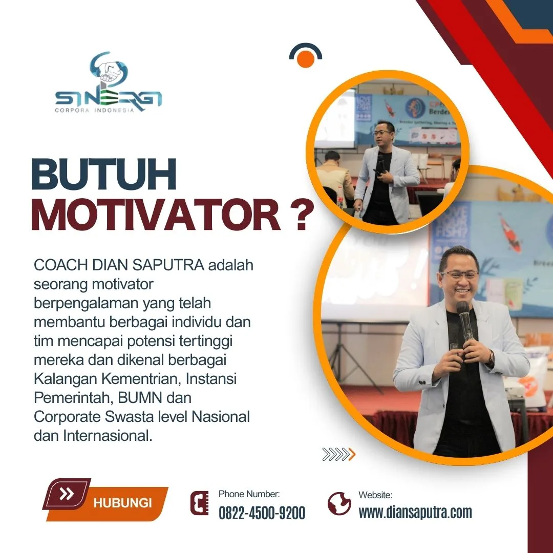 Jasa training motivasi perusahaan Pati, Terpercaya & Solutif, Dian Saputra