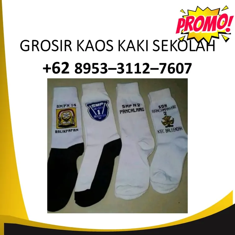 Kaos Kaki Anak Bisa Nego Kaos Kaki Logo Sekolah untuk SMA Hulu Sungai Tengah Kalimantan Selatan