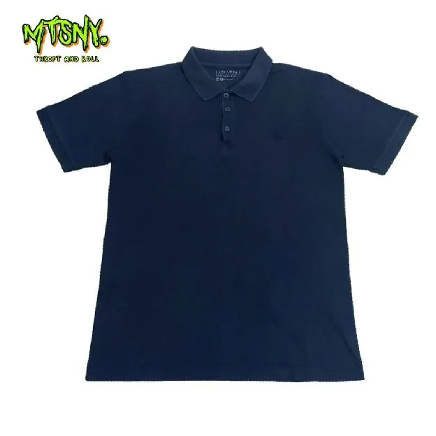 Kaos Polo Pria Screamous Hitam Polos Lengan Pendek Casual