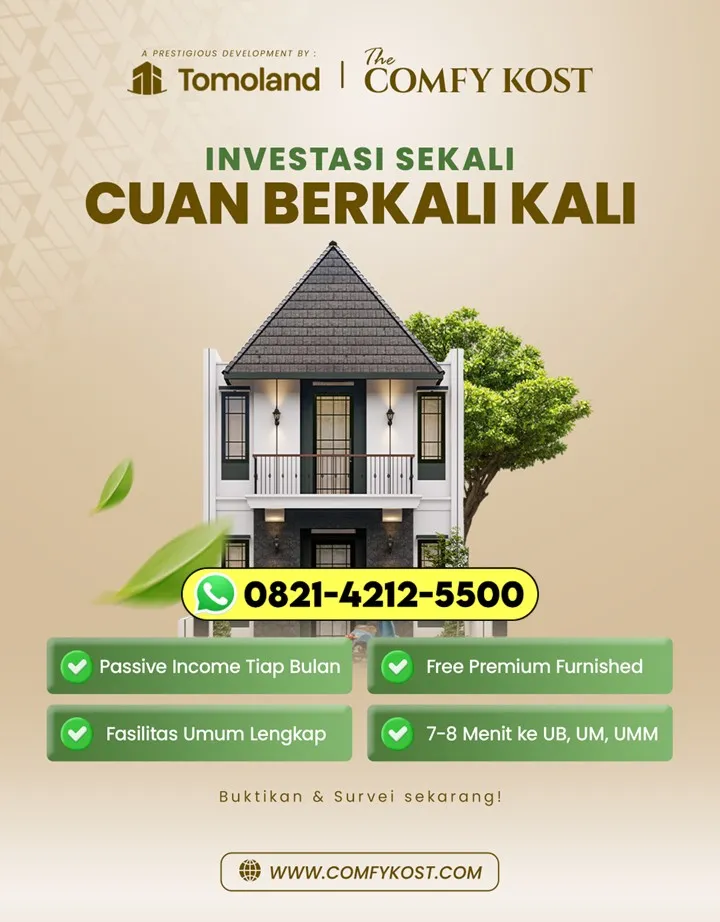 Investasi Properti Jual Rumah Kos Cocok Buat Penghasilan Pasif
