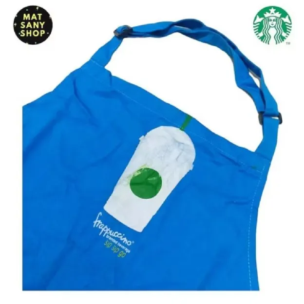Celemek Apron Starbucks Indonesia Frappuccino Sip Sip Go