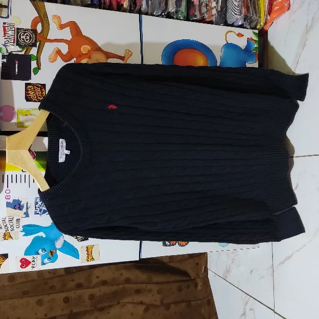 Cable Knitwear US Polo Assn colour Black Size L Preloved