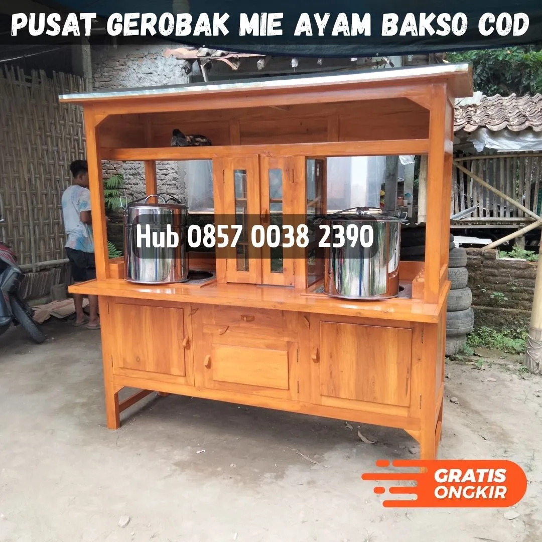 Grosir Rombong gerobak mie ayam jati Kec Prigen Pasuruan Bayar COD Free Ongkir