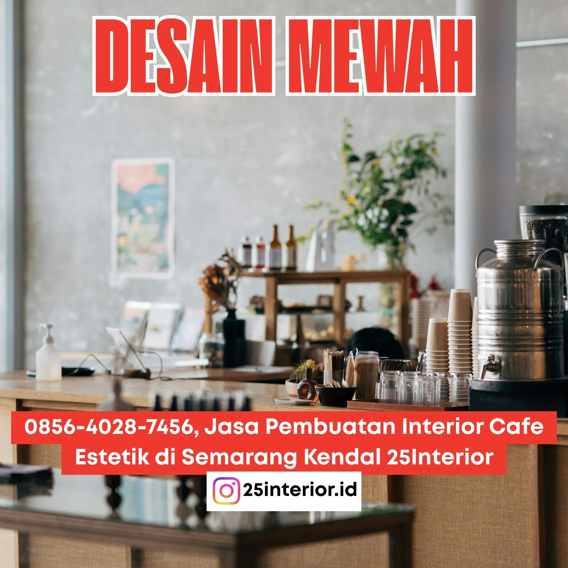 Jasa Pembuatan Interior Cafe Estetik di Semarang Kendal 25Interior