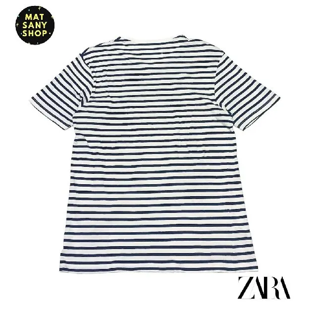 Kaos Tshirt Stripe Salur Garis Essentials Zara Bengal Line
