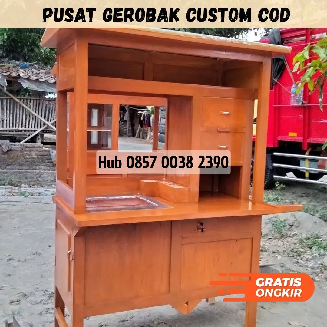 Produksi Gerobak Mie Ayam Baros Kota Sukabumi Free Ongkir COD