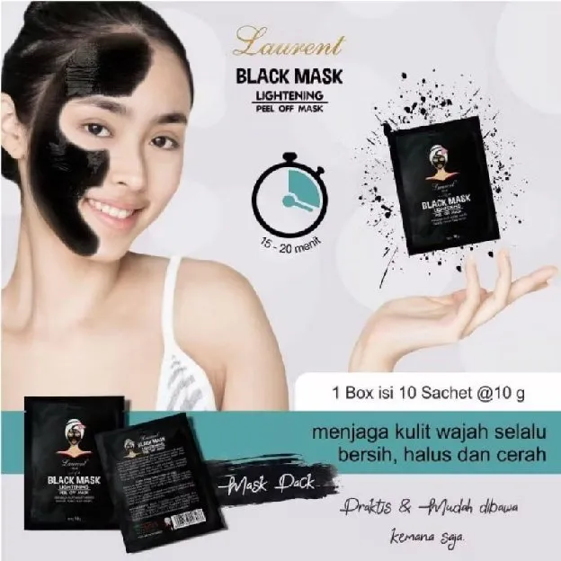 Masker Komedo Black Mask Laurent Peel Of Mask