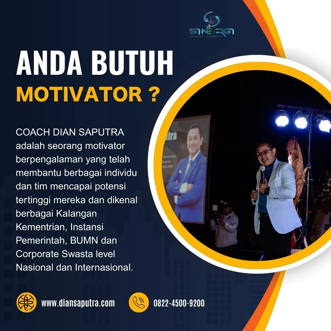 Jasa training motivasi perusahaan Pati, Terpercaya & Solutif, Dian Saputra