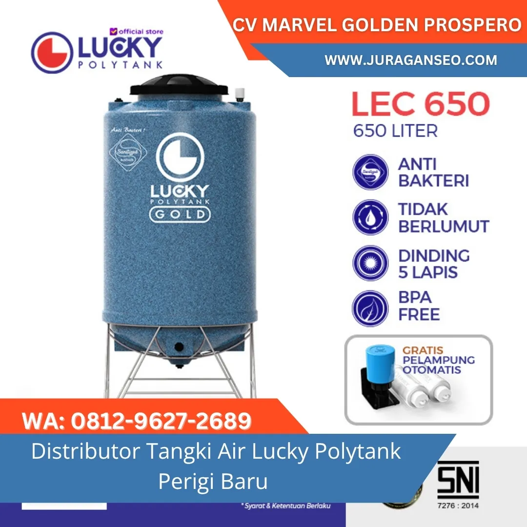 Distributor Tangki Air Lucky Polytank Perigi Baru