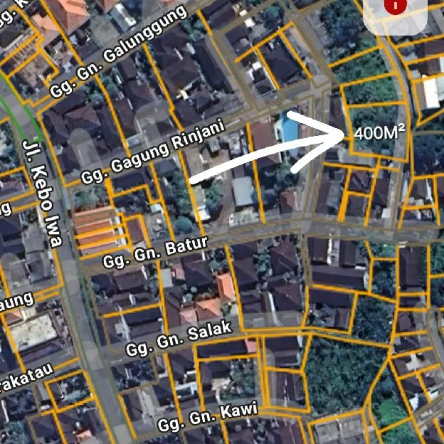 Dijual 4 are, Jl. Gunung Batur Kebo Iwo Utara Padangsambian Kaja Denpasar