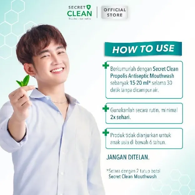 Secret Clean Paket Propolis Antiseptic Mouthwash