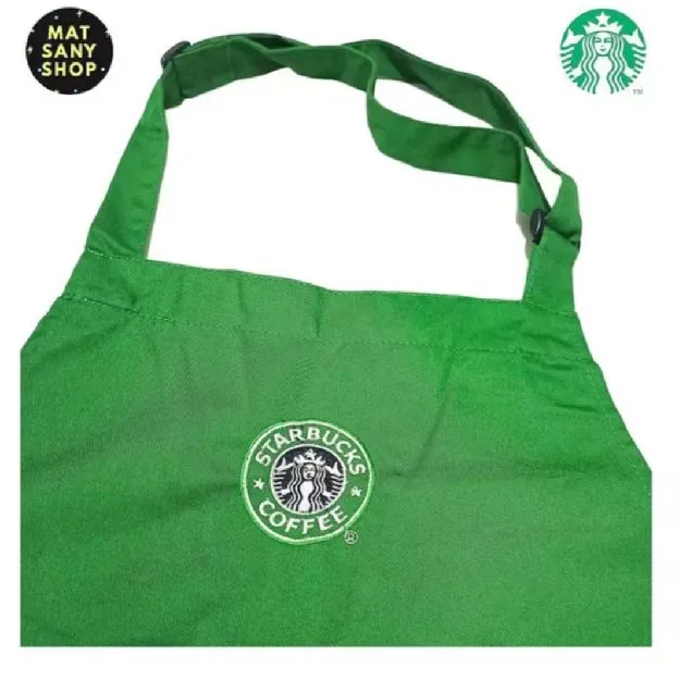 Celemek Green Apron Starbucks Coffee Indonesia Original