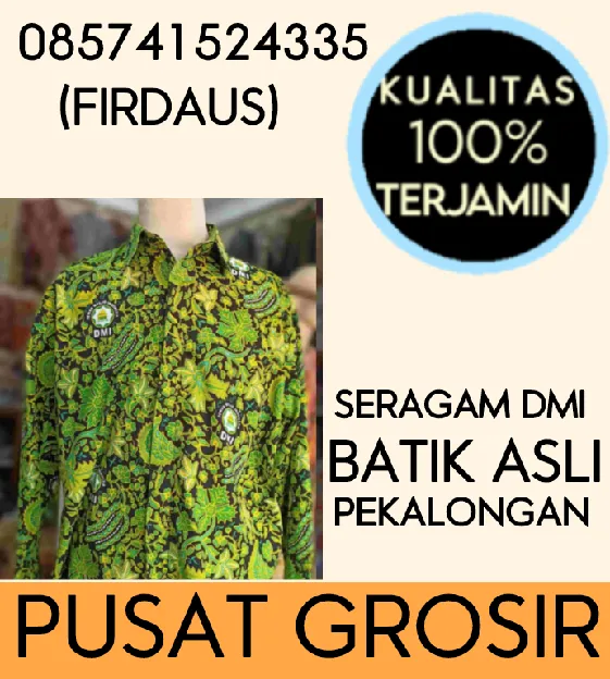 Penjahit Baju batik DMI Nanga Bulik Watampone Raudhah Batik Pekalongan
