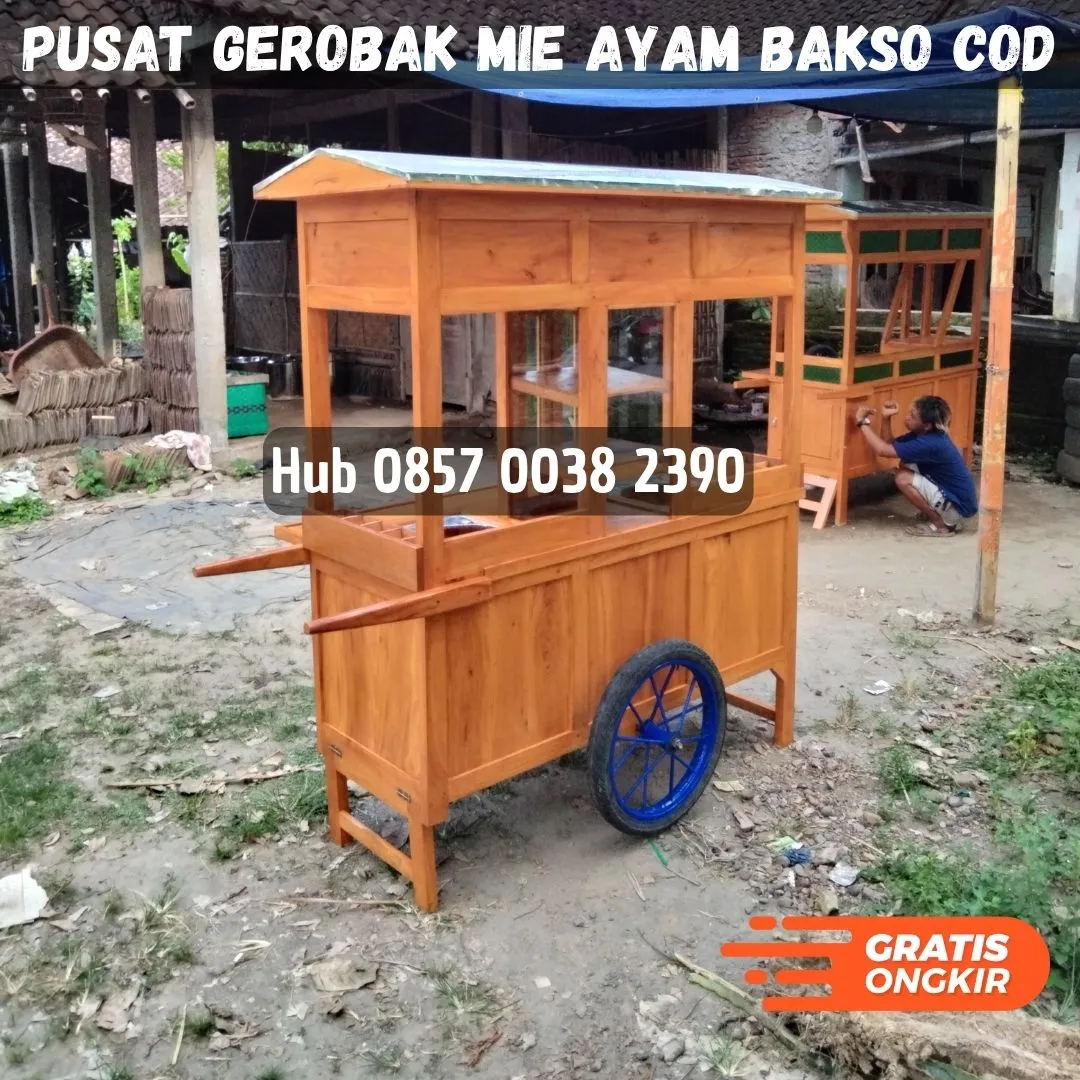 Ahli Rombong Gerobak Mie Ayam Kekinian Kec Kadur Pamekasan Bayar COD Free Ongkir