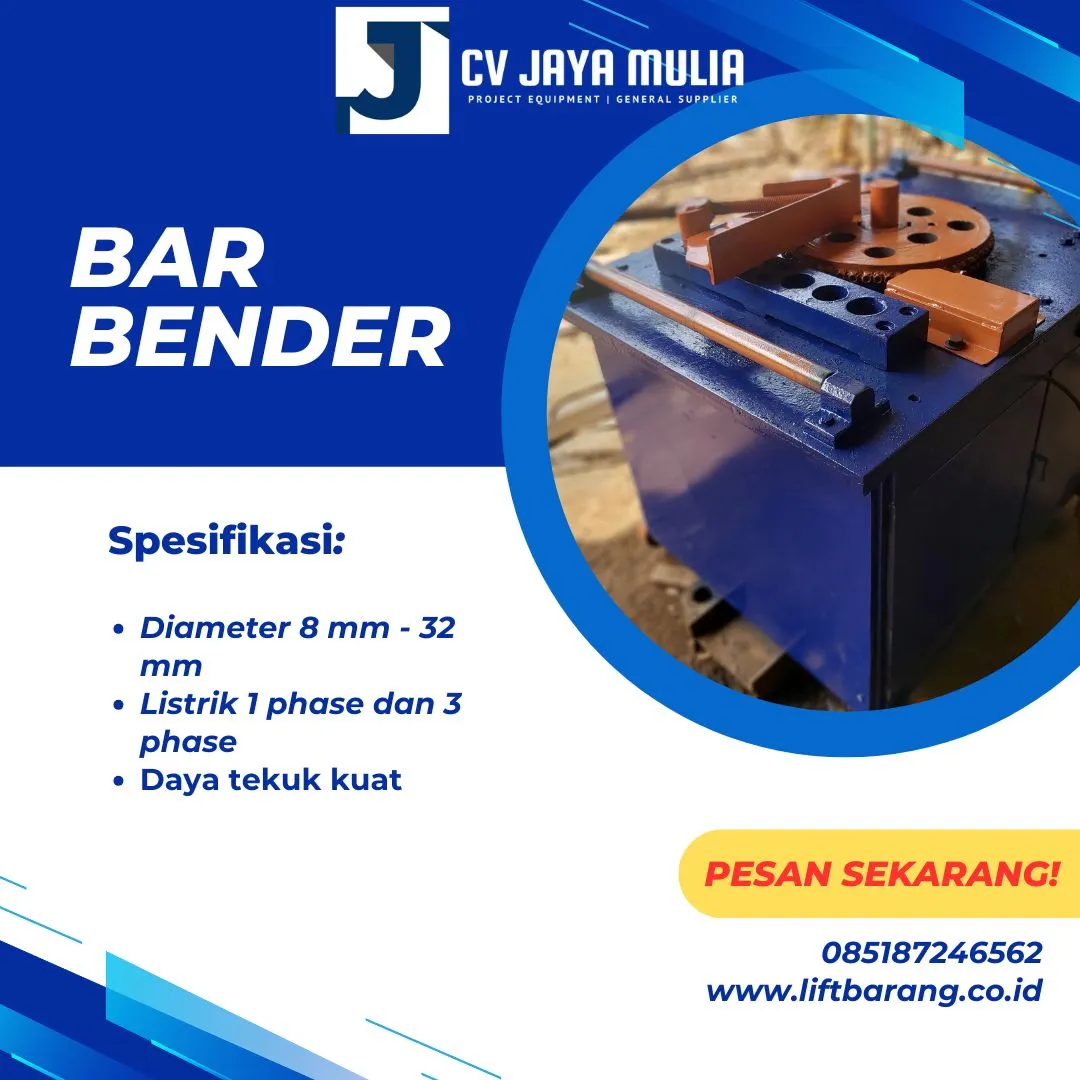 Sewa Bar Bender Boyolali Mesin Bar Bending 8 mm - 32 mm