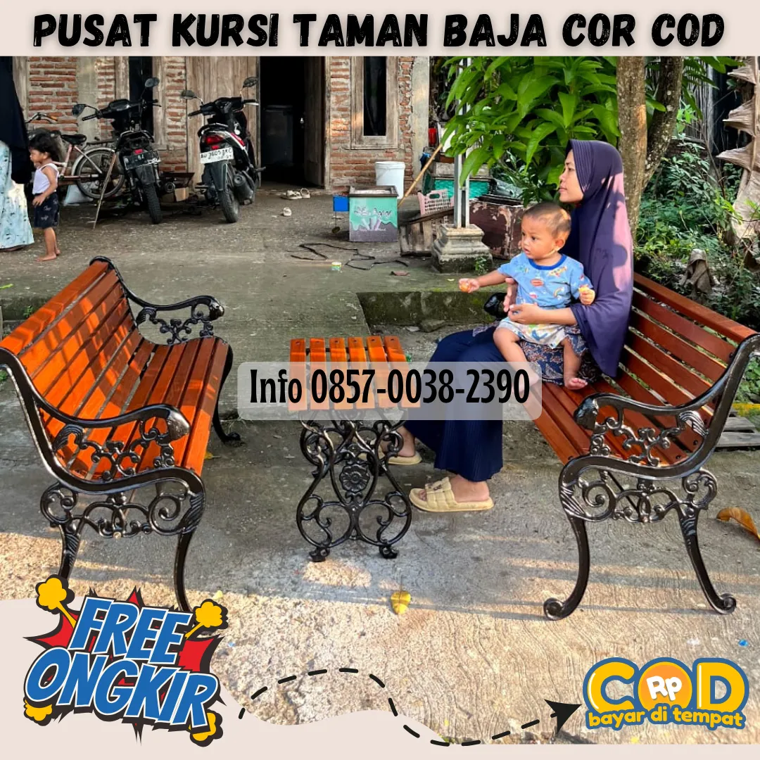Tempat Bangku Taman Besi Tempa Furniture Aesthetic Kec Puger Jember