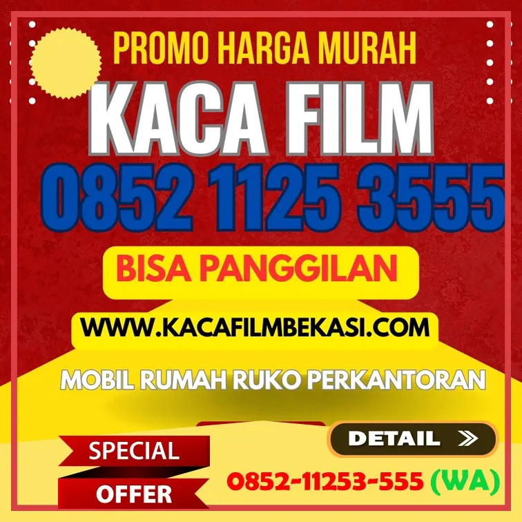 kaca film rumah bekasi Hitam Riben Termurah