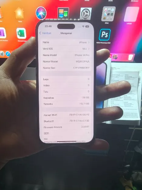 iPhone 14 Pro 128Gb iBox Mulus Normal Fullset Original Bisa TT