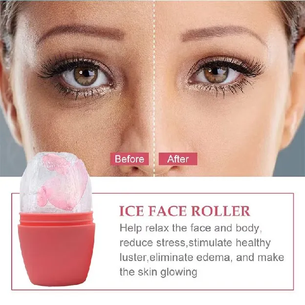 Ice Facial Massager dan Ice Facial Roller Wajah food grade untuk Kulit Lebih Kencang dan Kencang