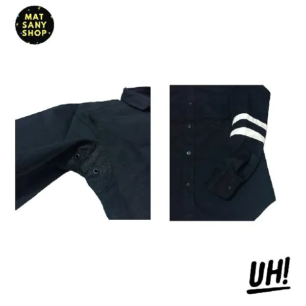 Kemeja Lengan Panjang Kasual Streetwear UH United Hart