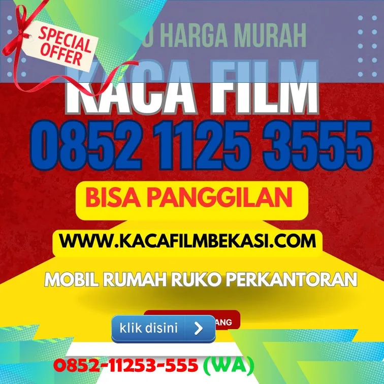 kaca film v kool bekasi Hitam Riben Termurah