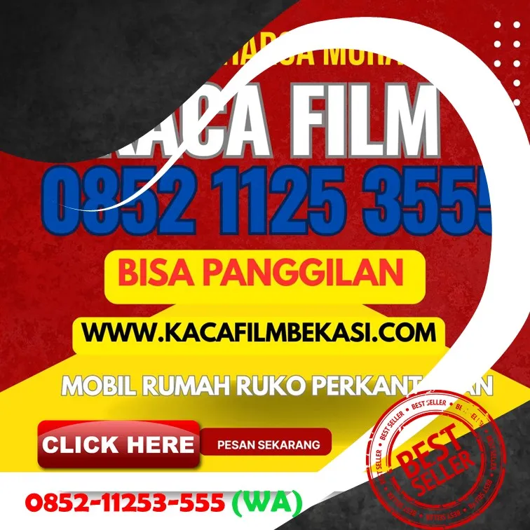 pasang kaca film di bekasi Hitam Riben Termurah
