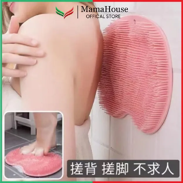 Sikat Pembersih Kaki Punggung Tangan Anti Slip Bahan Silikon Sikat Mandi Sikat Pijit Kulit Mati