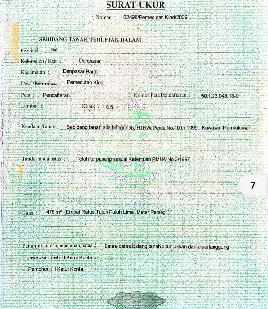 Dijual 4,75 are, FREE RUKO, Jl. Gunung Soputan Pemecutan Klod Denpasar
