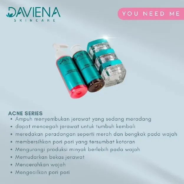DAVIENA SKINCARE GLOWING SERIES - ACNE SERIES - GOLD SERIES
