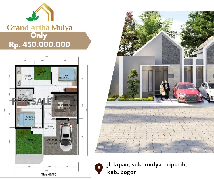 RUMAH MURAH DI DAERAH CISAUK HARGA MULAI 393 jutaan