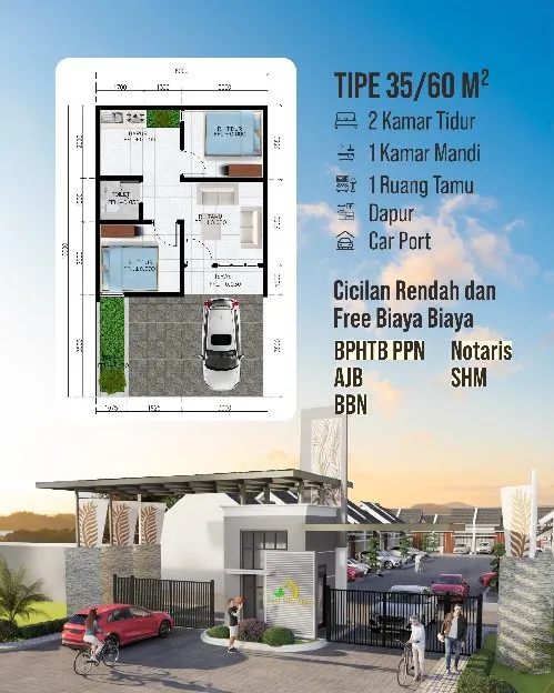 DI JUAL RUMAH BARU 1 LANTAI DEKAT STASIUN CISAUK DAN TOL SERBARAJA BSD GRAND ARTHA MULYA
