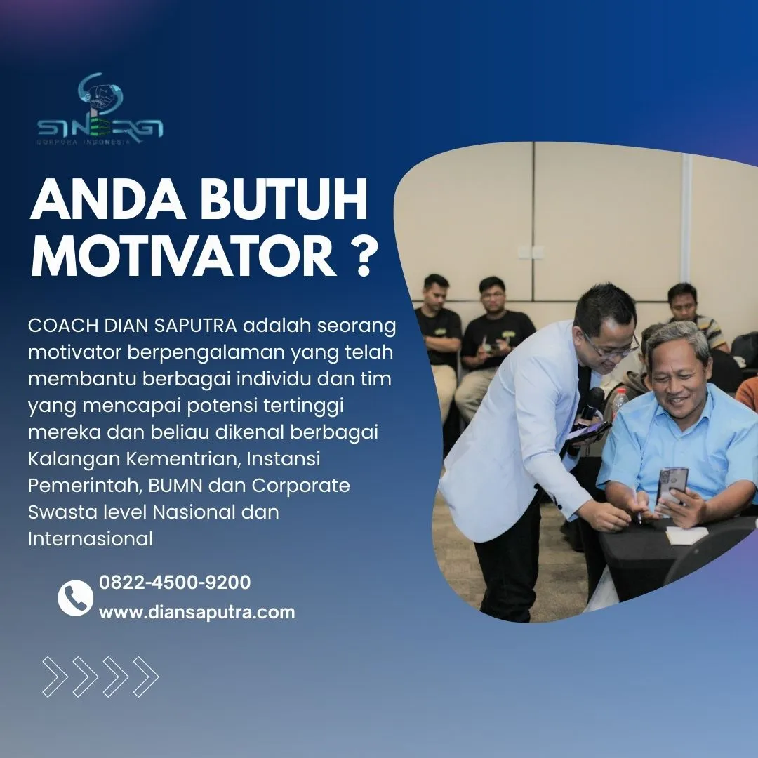 Jasa Training Motivasi Perusahaan Bontang , Terpercaya & Solutif,Dian Saputra
