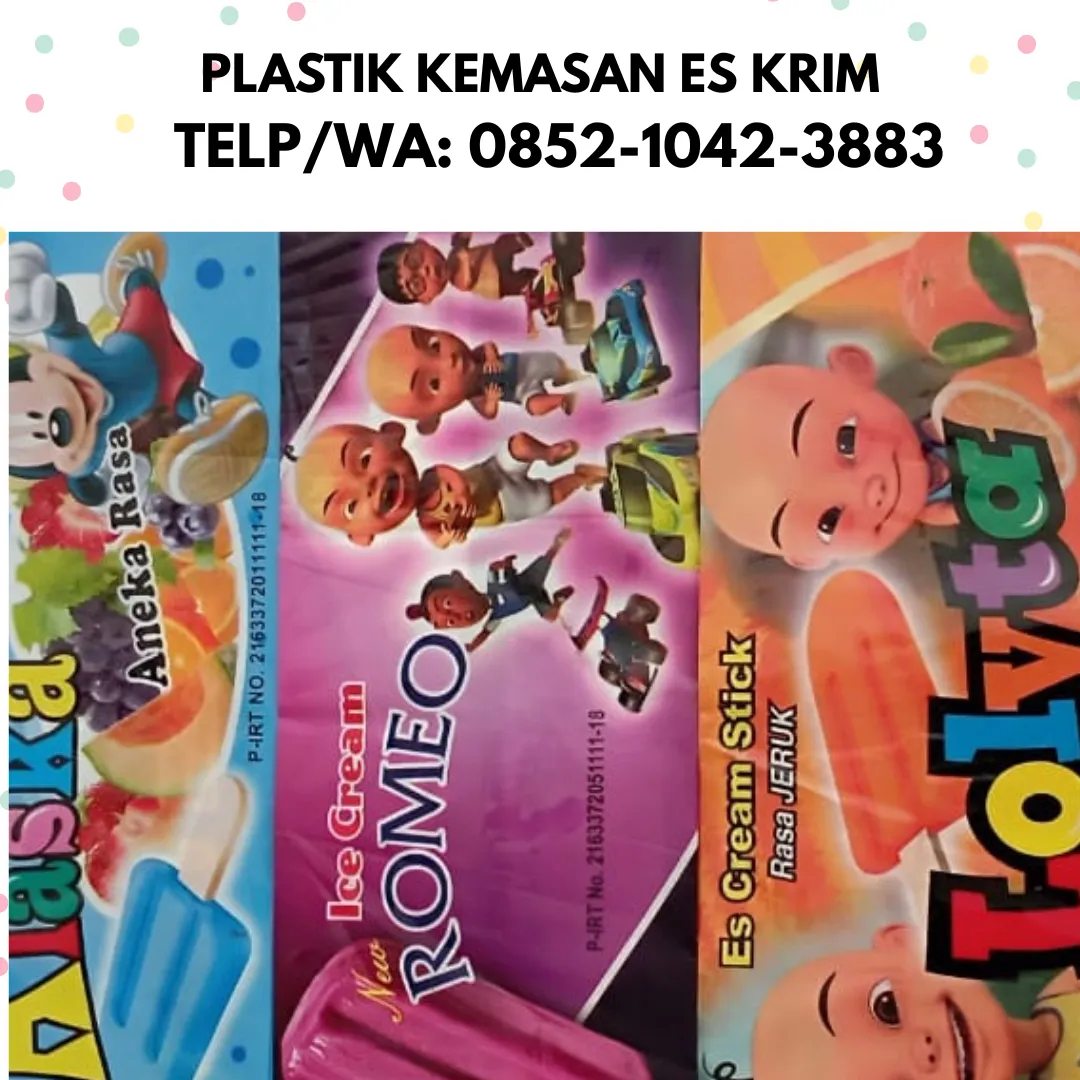 Buat Bungkus Plastik Kemasan Es Loly Rahma EsKrim
