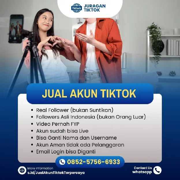 Jual Akun Tiktok No Hack Back