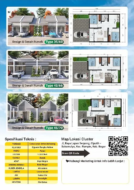 RUMAH DIJUAL GRAND ARTHA MULYA DEKAT STASIUN CISAUK TOL SERBARAJA BSD