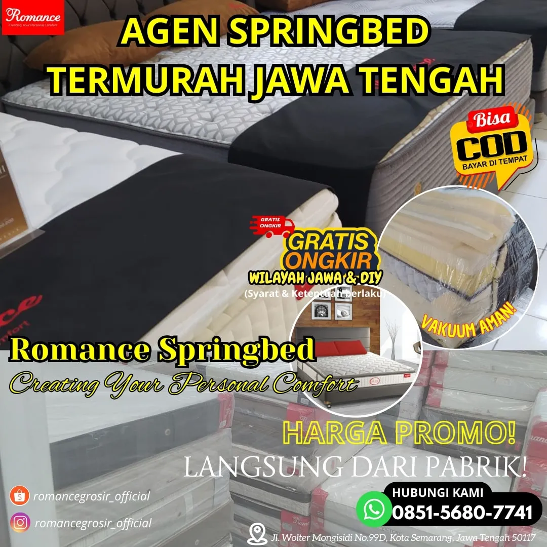 Toko Springbed Terdekat di Semarang Springbed Romance