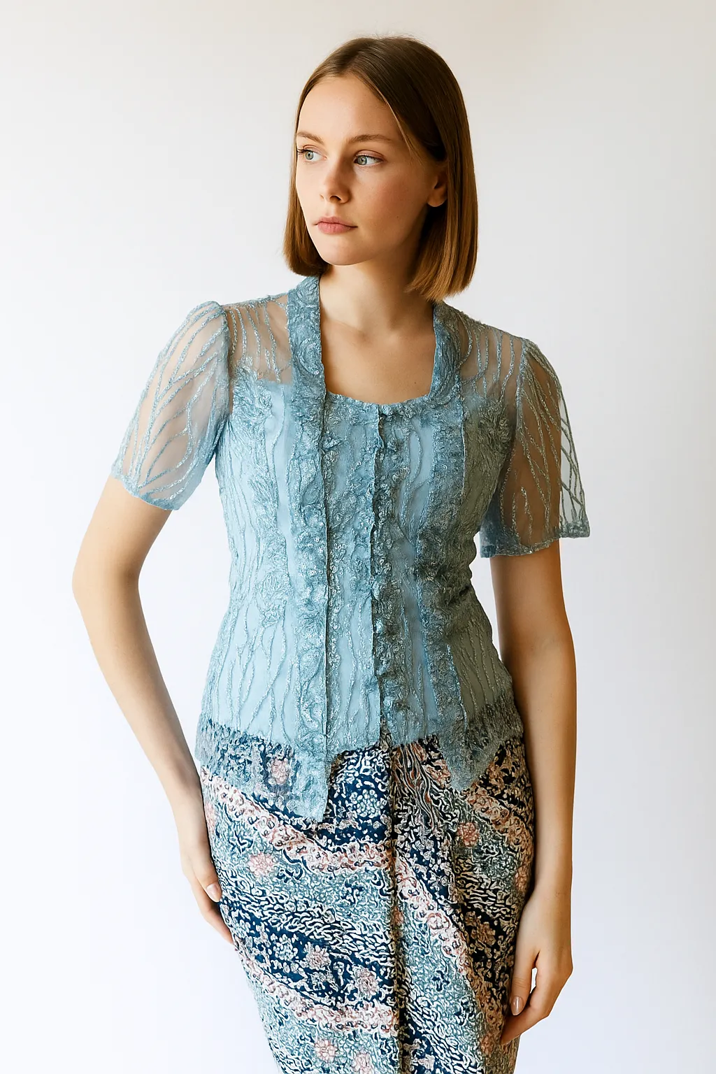 Favorit, Tempat Kebaya Modern Wisuda, Kebaya Lengan Pendek, Orang Gemuk, Flores, NENG LINA KEBAYA