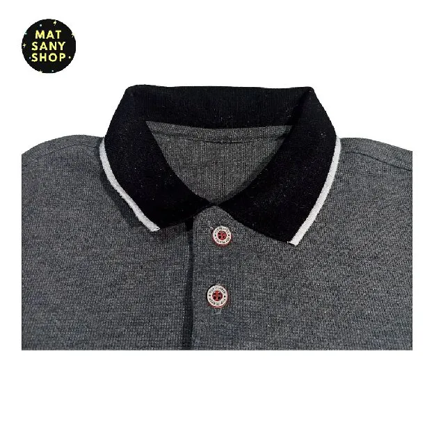 Kemeja Kaos Polo Shirt Polos Basic TRC Preloved Abu Abu