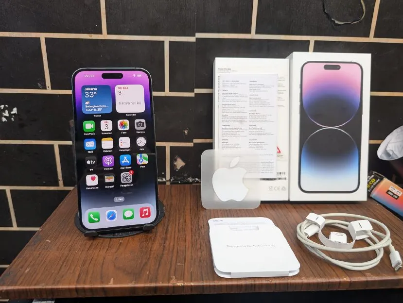 iPhone 14 Pro Max 256Gb iBox Mulus Normal Bisa Tuker Tambah
