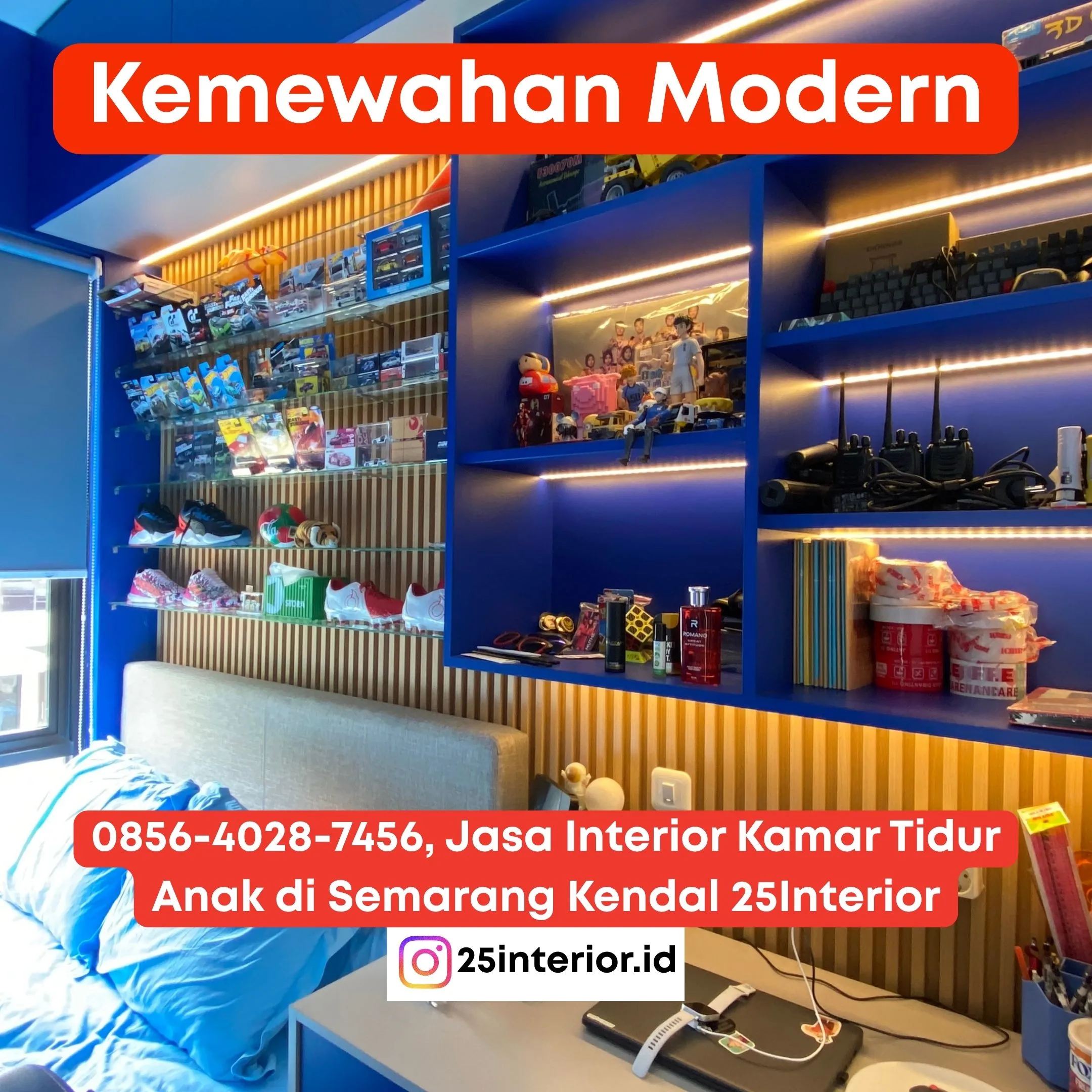 Kemewahan Modern, Jasa Interior Kamar Tidur Anak di Semarang Kendal 25Interior