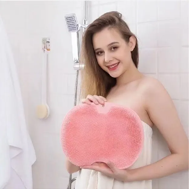 Sikat Pembersih Kaki Punggung Tangan Anti Slip Bahan Silikon Sikat Mandi Sikat Pijit Kulit Mati