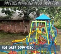 Contoh Ayunan Besi Pakai atap Dan Perosotan Anak terdekat di Banjaran Bandung